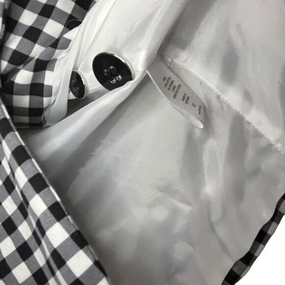 New York & Company Blazer Jacket Women Sz 12 7th Avenue Suiting Gingham Check - Picture 3 of 14